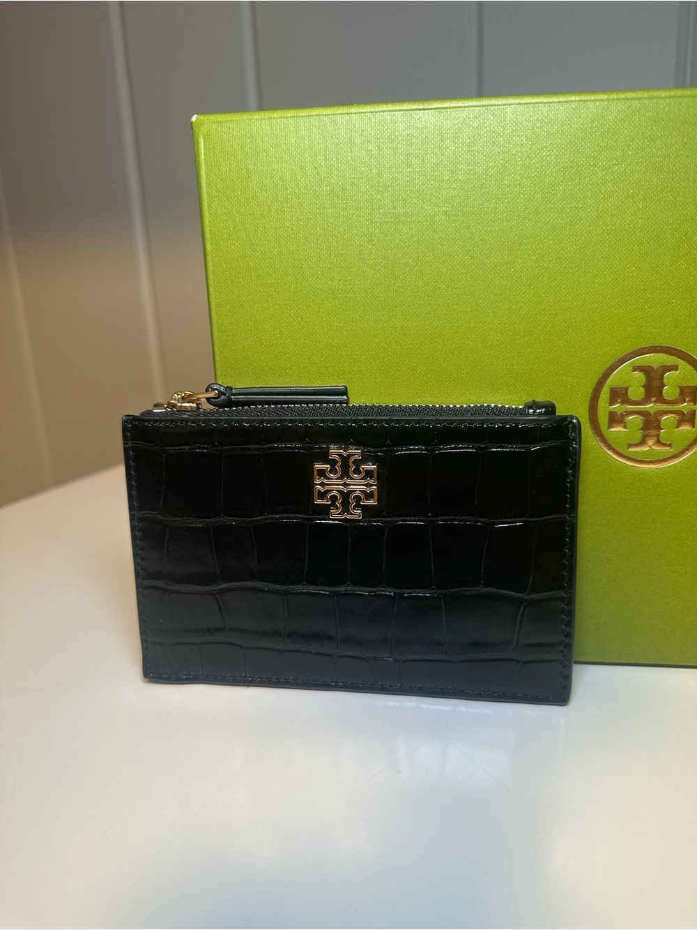 Tory Burch Britten Zip Card Case